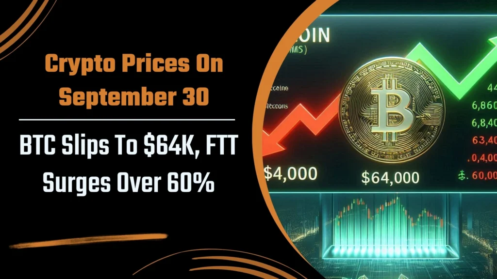 Crypto Prices On September 30